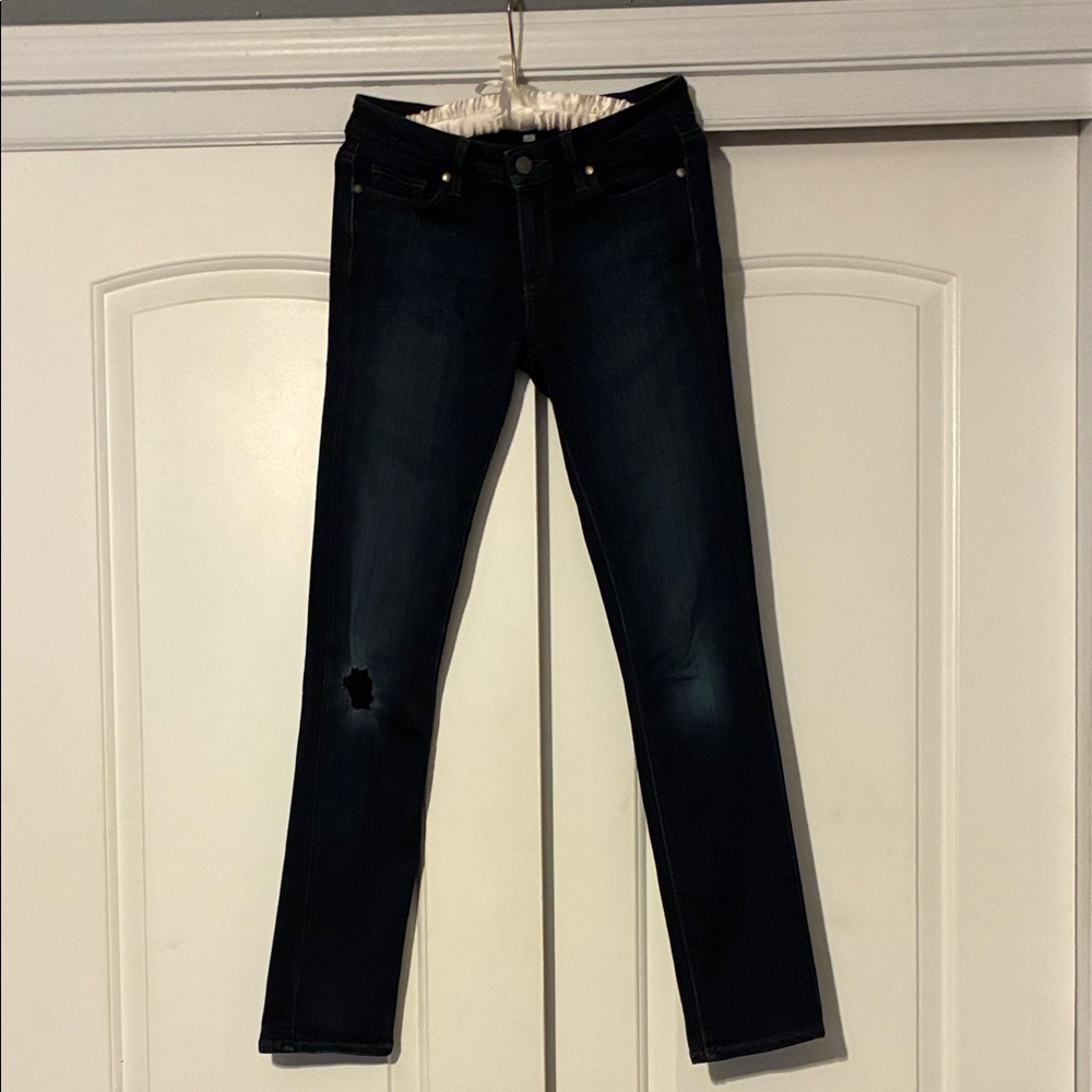 PAIGE Women's Midnight Blue Skinny Jeans size 27